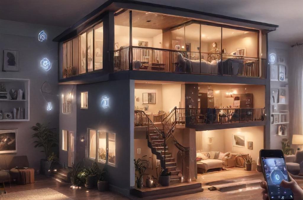 Mobile phone controlling a home